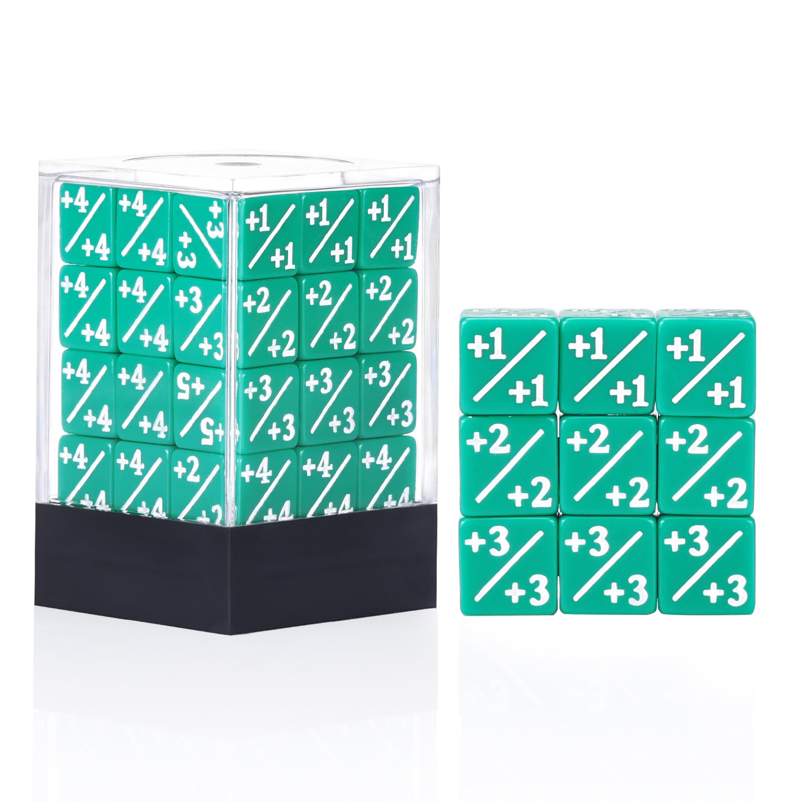 36 Pieces MTG Counter Dice +1 Through +6 Life Counter Tokens D6 Solid Dice for MTG