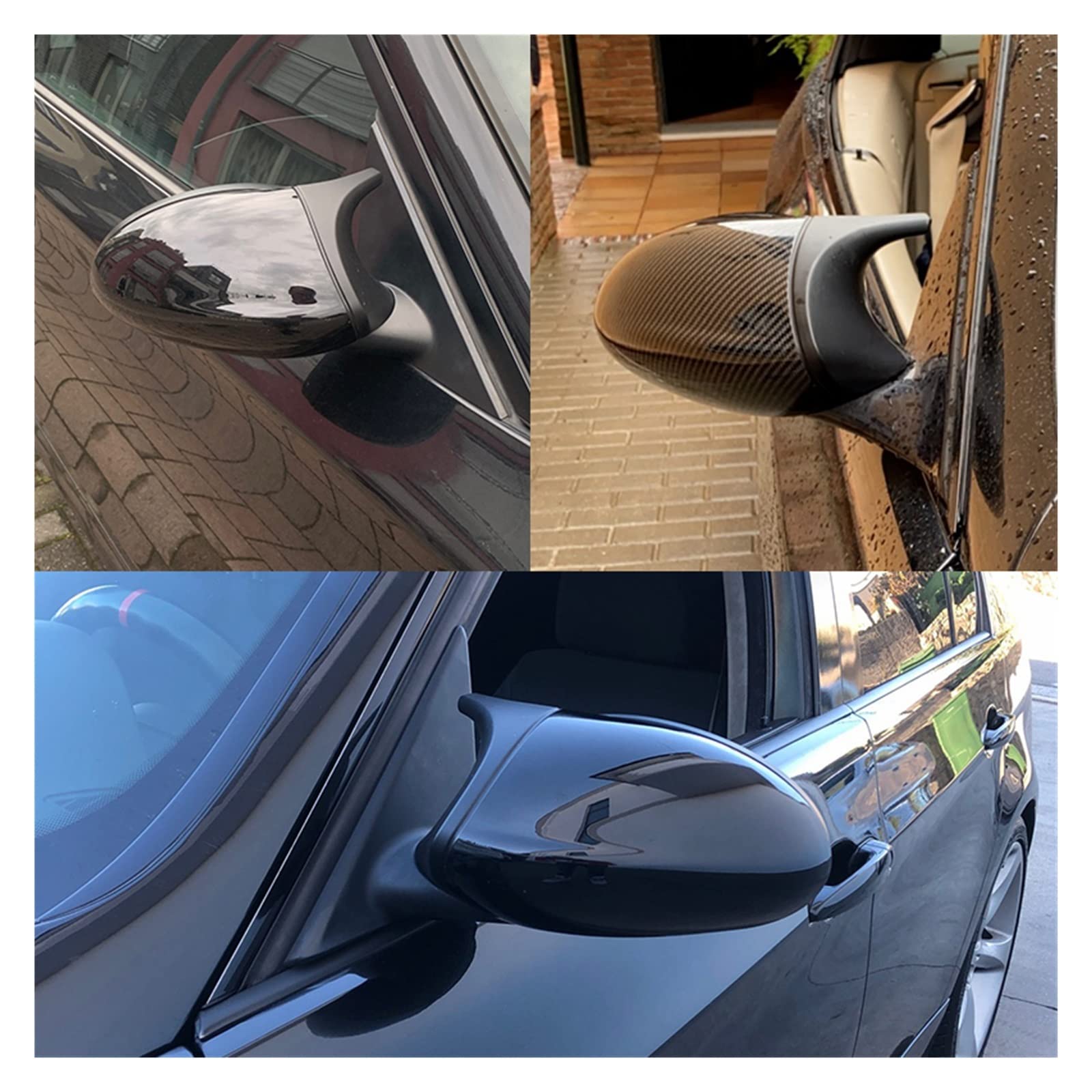 ミラーカバー と互換性がある BMW E90 E91 3 シリーズ 2009-2011 325I 335i 328i ドライカーボン BMW 3  シリーズ E90 320/325/330i ドライ カーボン ファイバー パッチ リアビュー ミラー ハウジング カバー BMW 3 シリーズ E90  320/325/330i ドライ カーボン カーボンファイバー リアビュー サイドドア M ルック ウィングミラー ハウジング カバー キャップ BMW 3 シリーズ E90