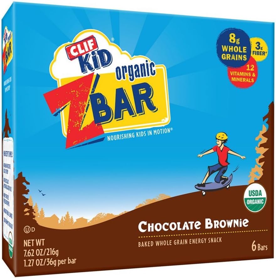 Clif Kid Zbar - Chocolate Brownie - Case of 9 - 7.62 oz