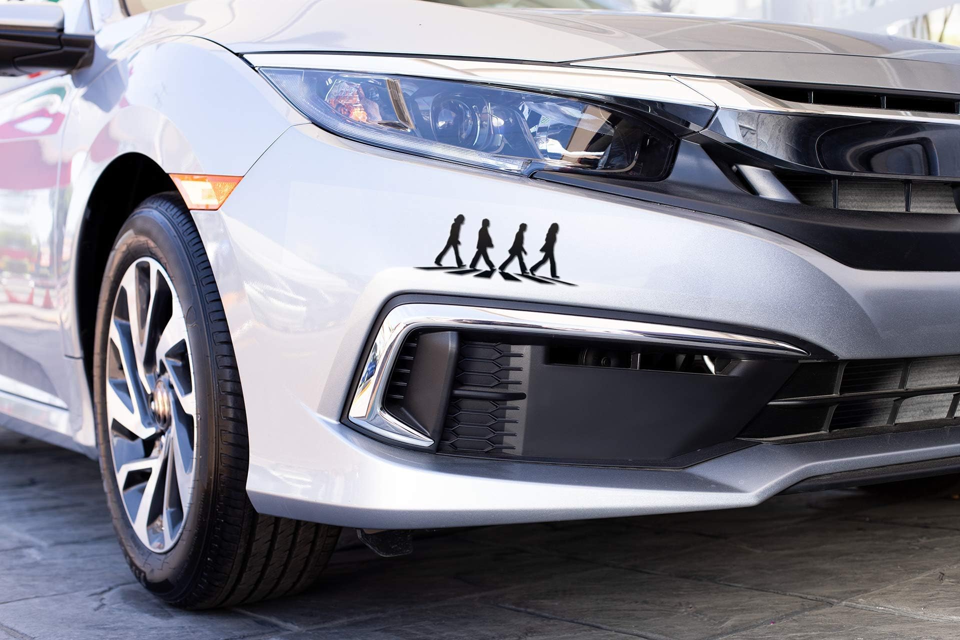 Beatles Vinyl Decal Sticker - 5.9x3 Inch Black Music Decal For Cars, Laptops & More