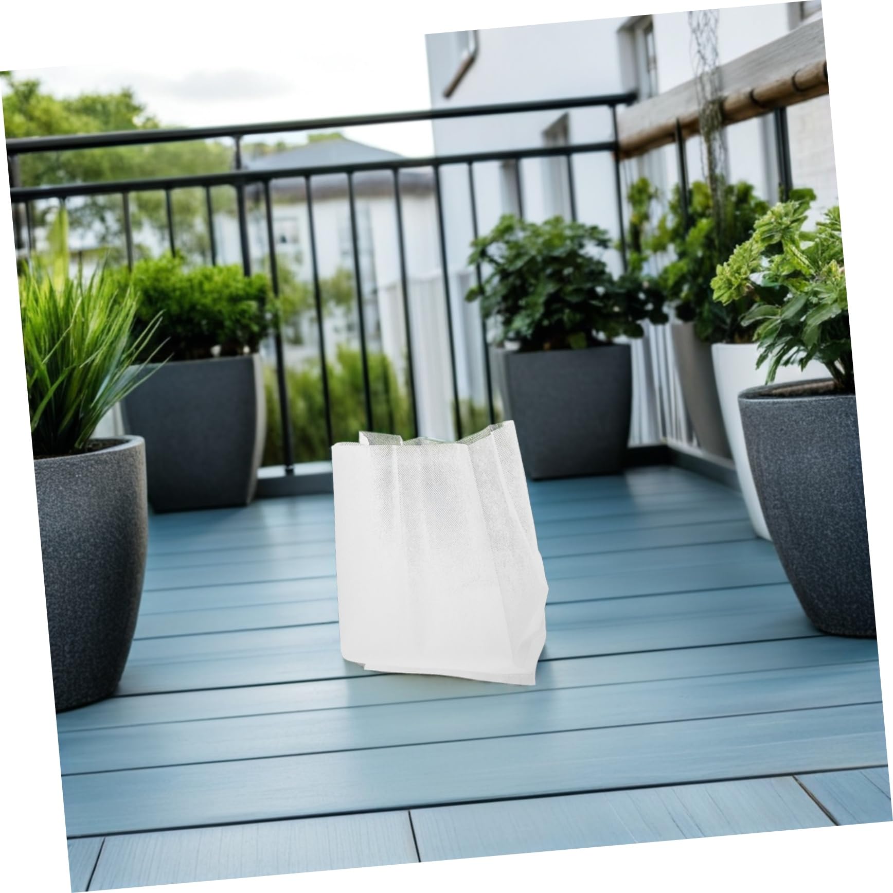 Gatuida Lot de 200 Sacs De Semis en Tissu Non Tissé : 8 x 10 cm Et 20 x 20 cm, Sacs De Culture Respirants pour Légumes, Fleurs,