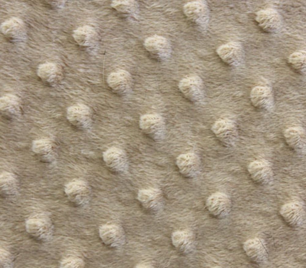Minky Dimple Dot Blanket Fabric 60" Wide Sold by The Yard (Camel)