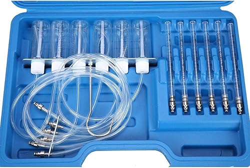 Miniatura 6 de 8MILELAKE Kit de herramientas de prueba común del adaptador del carril del cilindro de diagnóstico del flujo del inyector diesel