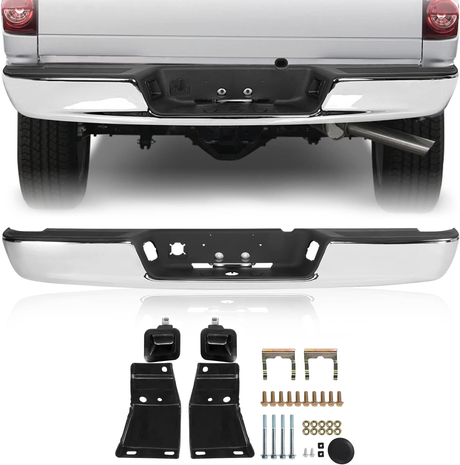 Amazon.com: Parts-Diyer Rear Step Bumper Assembly Replacement for 02-08 ...