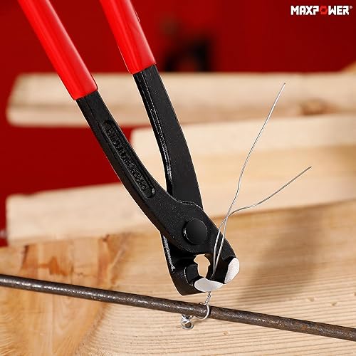 Miniatura 5 de MAXPOWER Juego de 3 extractores de uñas, pinzas de corte de extremo de 9 pulgadas, alicates de corte de extremo de 7 pulgadas, pinzas de carpintero