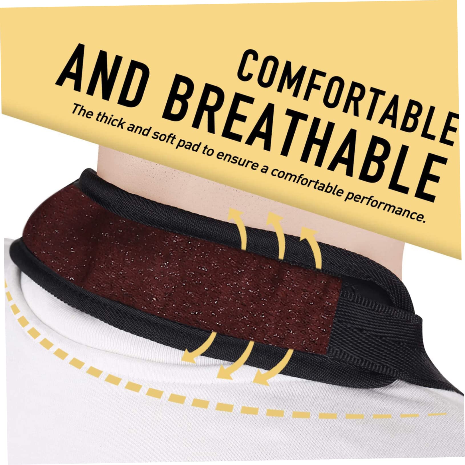 BESPORTBLE Adjustable Saxophone Strap Comfortable Skid Neck Strap Belt with Strong Hook for Alto Tenor Soprano for Professional Beginner Players