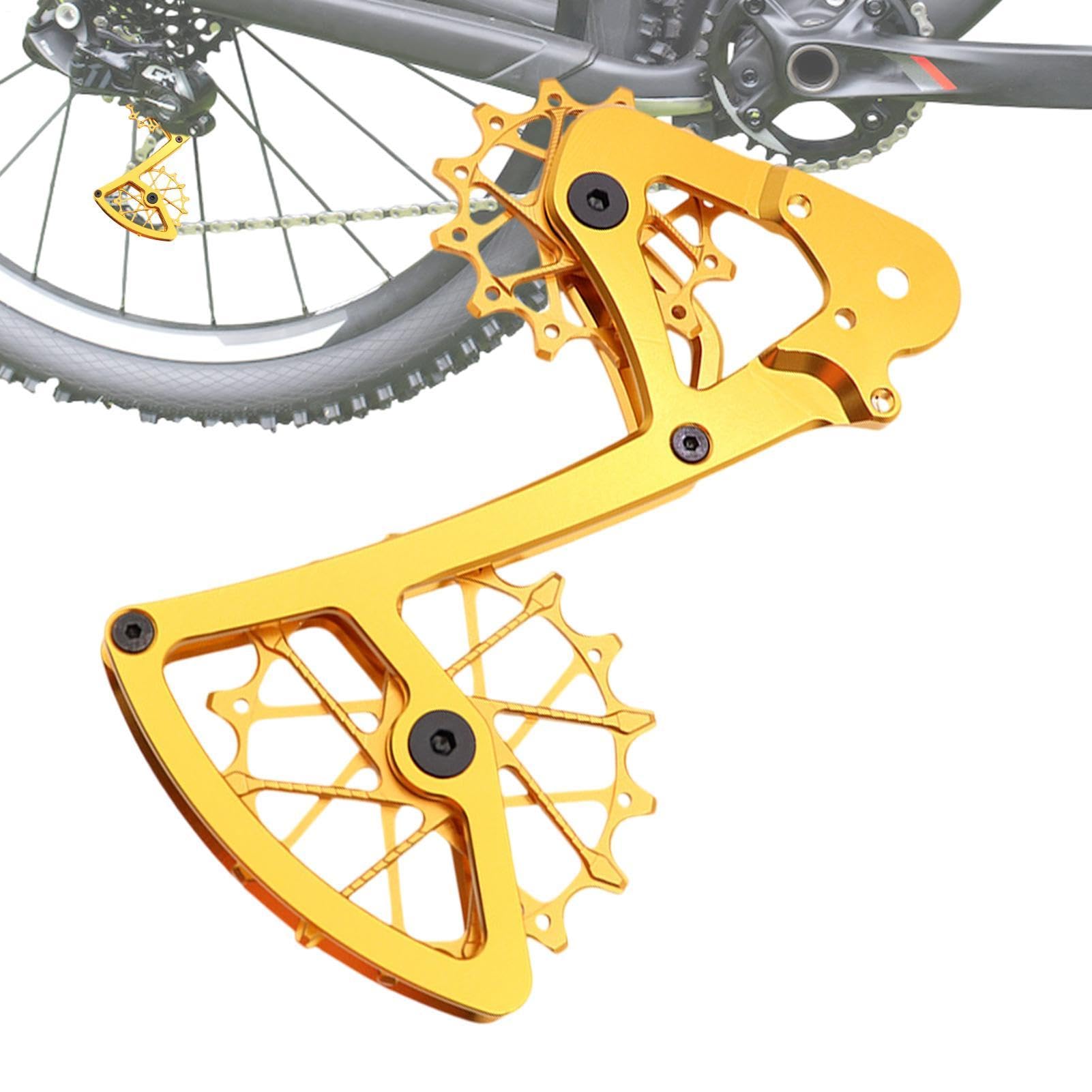 Puleggia Di Guida per Ruota Della Bicicletta Rullo Guida in Alluminio 11/12 | Guida Rullo Selettore Compatibile 11 E 12 Velocità Per Ciclismo