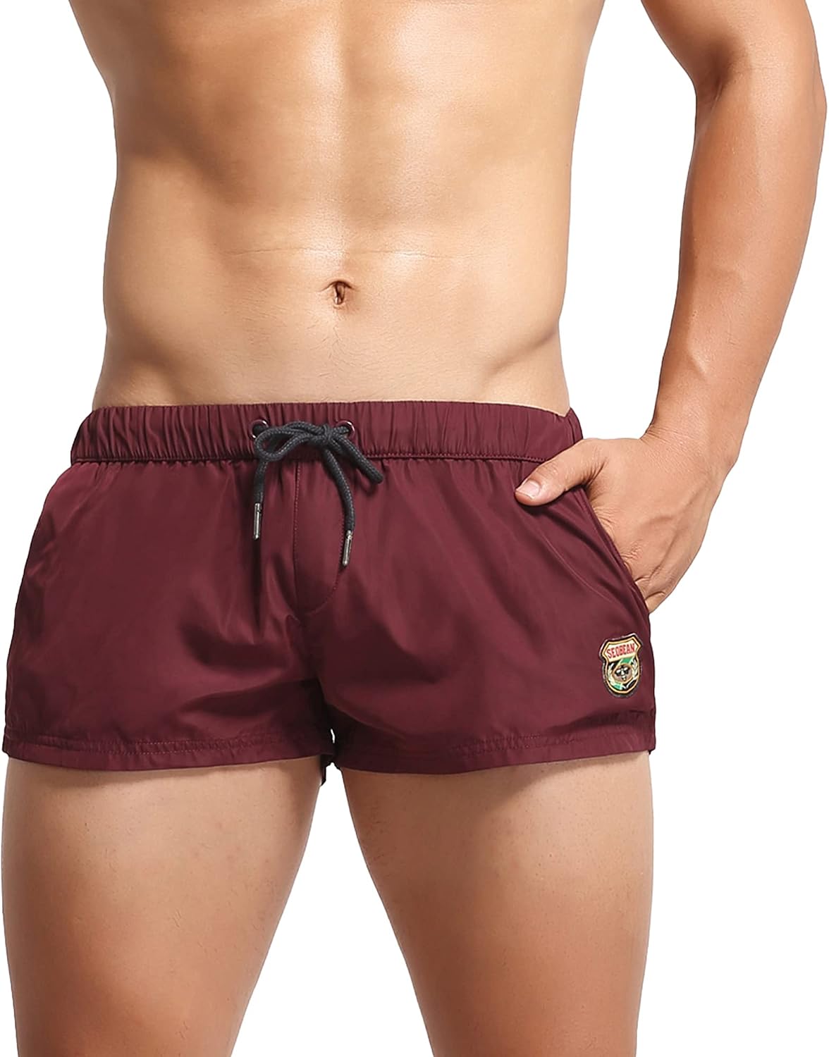 cloudmall Mens Casual Athletic Shorts, Breathable Boxer Underwear Lounge Pajama Shorts for Men