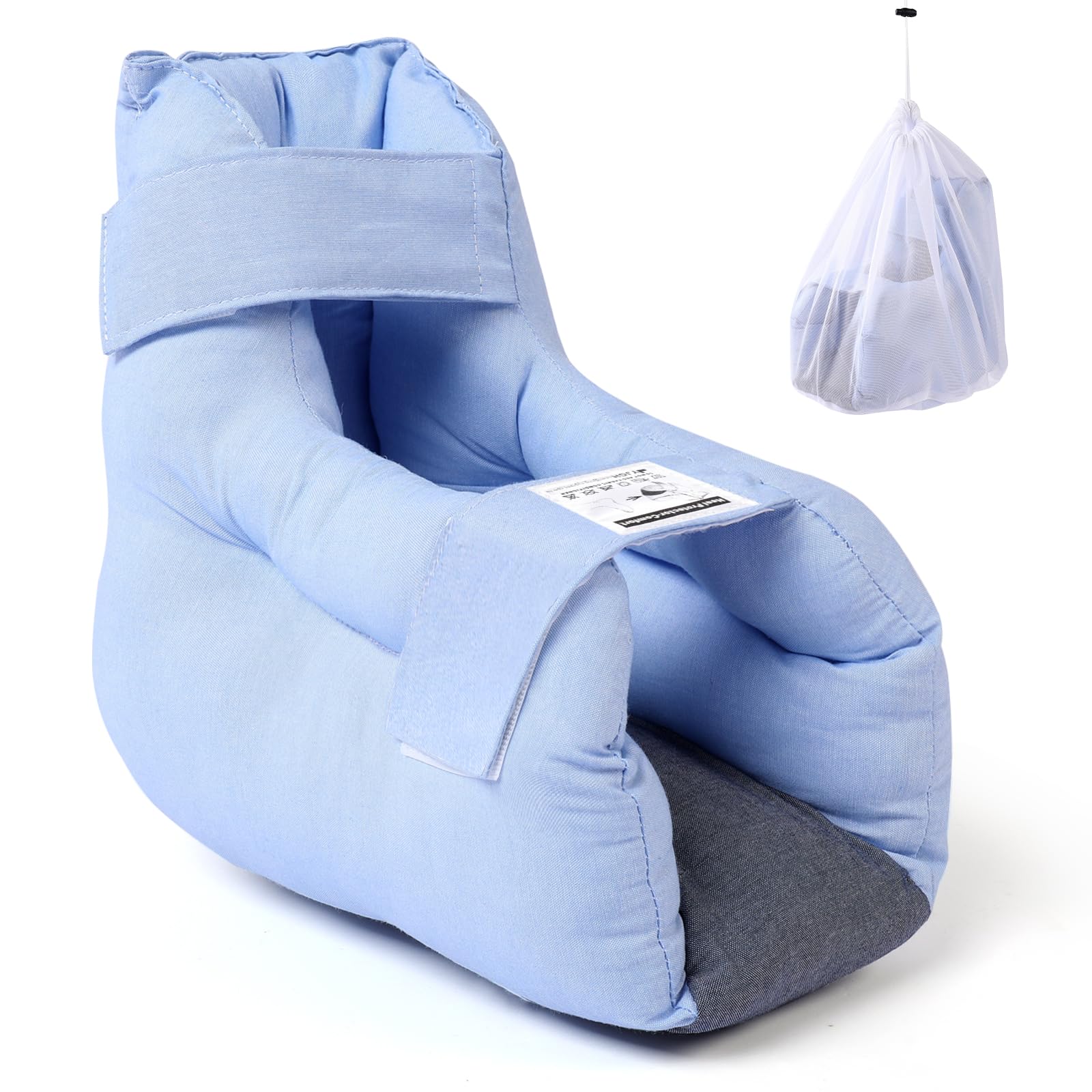 Cojín protector de talón para aliviar las úlceras por presión, almohada de pies para pacientes postrados en cama, almohadilla de tobillo para el dolor de talón