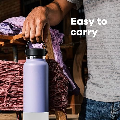 Miniatura 4 de CORYTAO Funda protectora para botella de agua Hydroflask de 30 a 40 onzas, funda de silicona inferior sin BPA, compatible con todas las botellas de