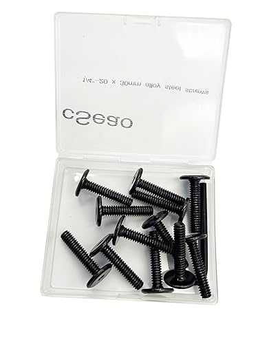 Miniatura 2 de cSeao Pernos de conector de junta de 14"-20 x 1.18", paquete de 12, negro, rosca completa