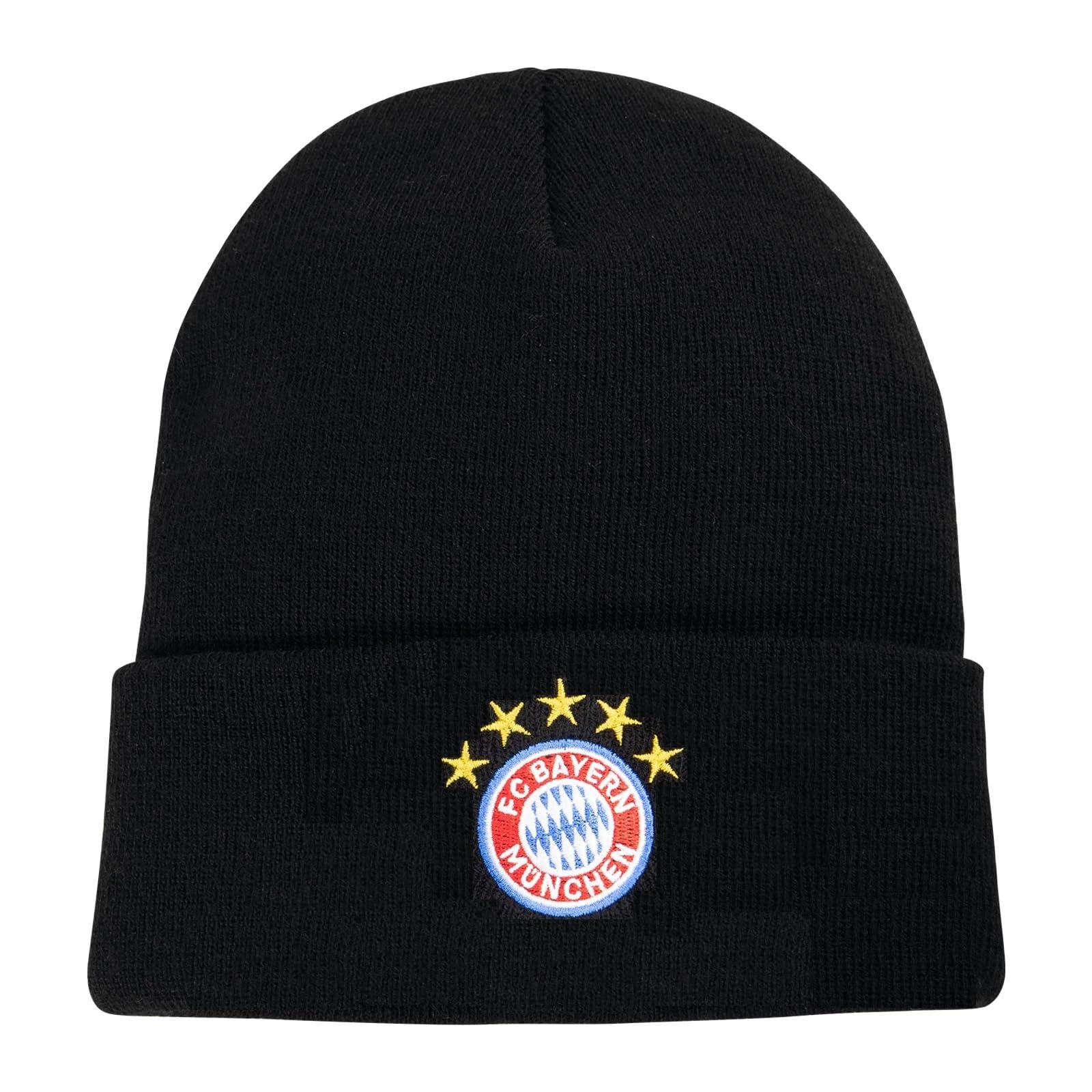 FC Bayern München Berretto invernale con logo, Nero , Taglia unica