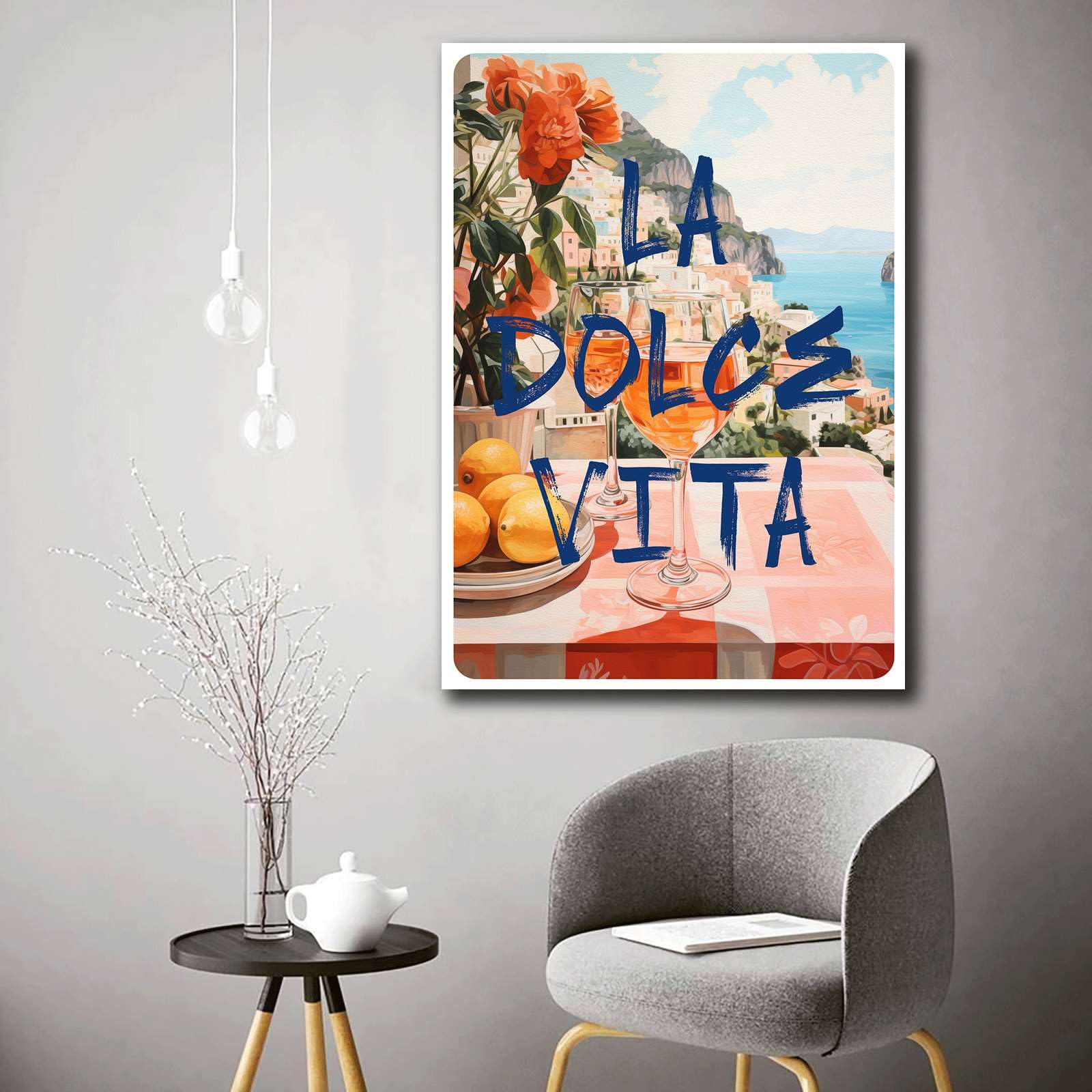 Amazon.com: SFXLUCART Poster Decorative Canvas Painting La Dolce