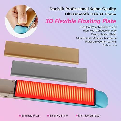 DORISILK Colorful Flat Iron 450 Degrees — packaging and what arrives in the box