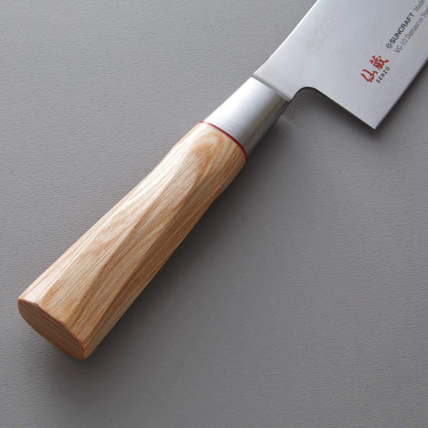 Suncraft Senzo Twisted Octagon TO-04 Santokumesser 16,7 cm, VG10 67 Lagen, 61 HRC
