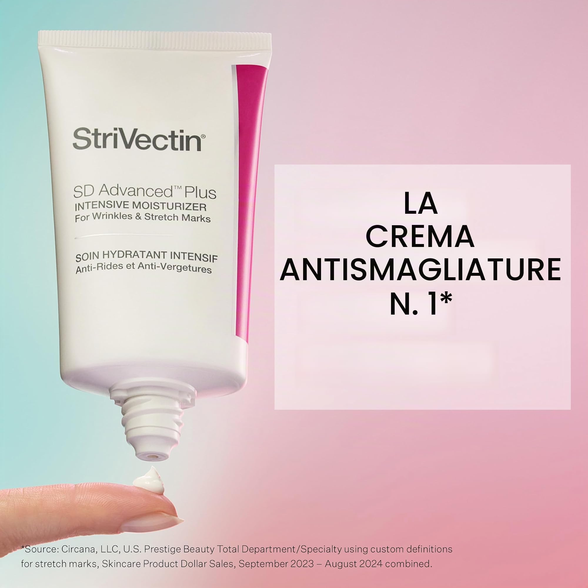 StriVectin SD Advanced™ Plus Crema idratante intensiva per rughe e smagliature, per viso e corpo, potenziamento del collagene con peptidi e acido ialuronico