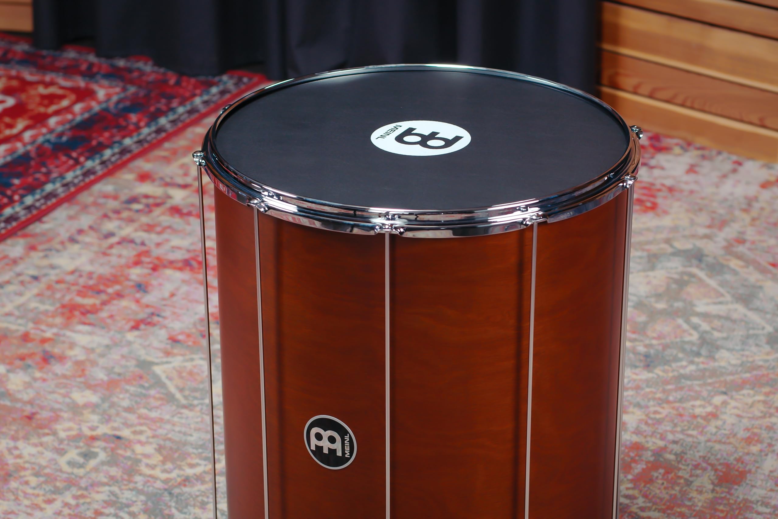 Meinl Percussion Traditional Wood Surdo – Tamburo Samba Grande – 20-Pollici Diametro – 24-Pollici Altezza – Hardwood, Brown (SU20AB-M)