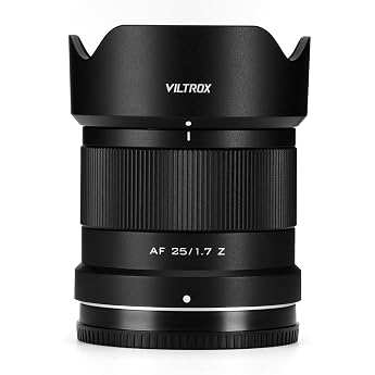 VILTROX 25 mm F1.7 APS-C Z-Mount Prime Lens Lightweight Large Aperture STM Auto Focus for Nikon Z30 Z50 Zfc Z5 Z6/Z6II Z7/Z7II Z8 Z9