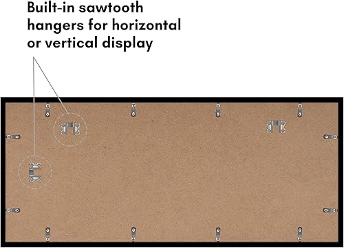 Vista 374 de Americanflat Portarretratos de 8 x 12 pulgadas con plexiglás pulido, juego de 2 portarretratos de 6 x 8 pulgadas con paspartú o para fotos de 8 x 12
