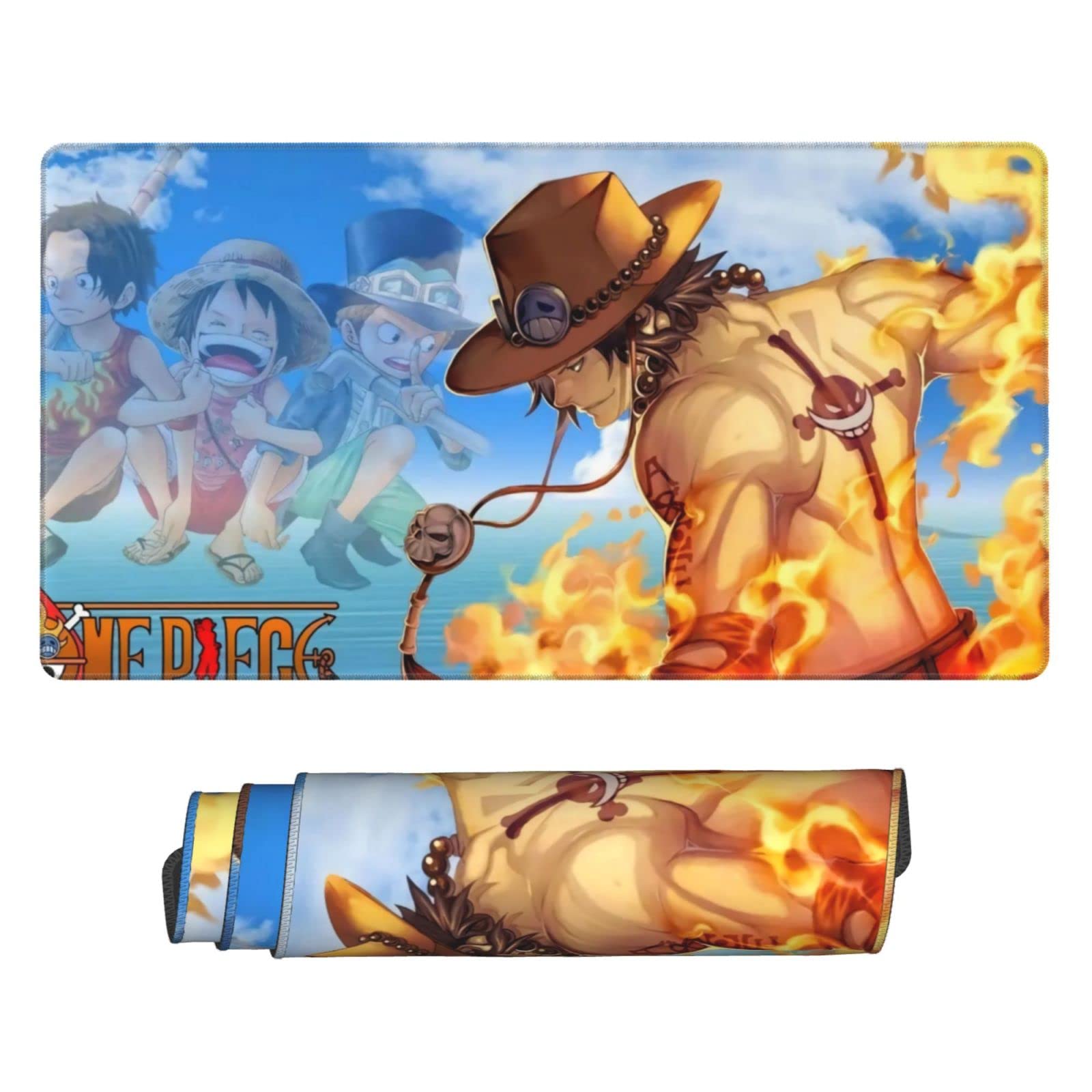 中古】マウスパッド ポートガス・D・エース 漢マウスパッド