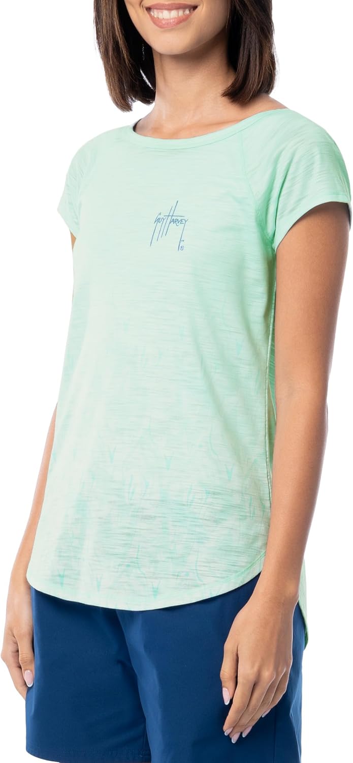 Guy Harvey Women's Poly/Rayon Slub Tee - Image 3