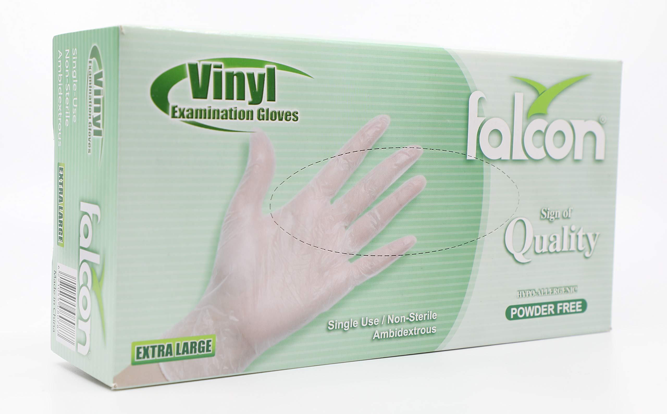 Falcon Vinyl extra large gloves without powder 100 units