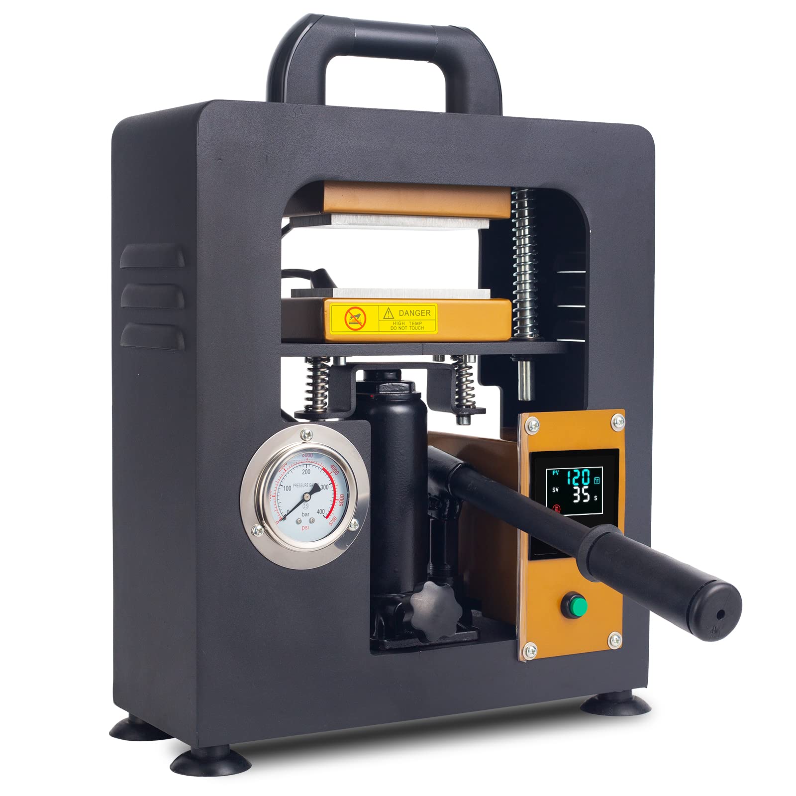 Buy 10Ton Hydraulic Heat Press Machine w/ Pressure Gauge, Upgrade 900W