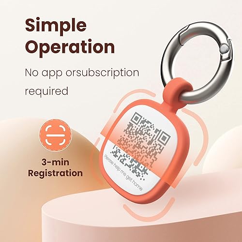 Miniatura 4 de Pawaii Etiqueta de identificación para mascotas con código QR, etiqueta de identificación de perro de silicona silenciosa, perfil en línea