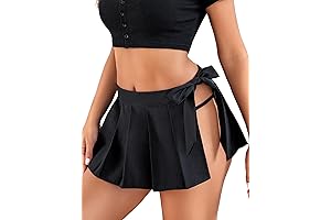 Role Play Sexy Skirt: Pleated Mini Skirt for Women
