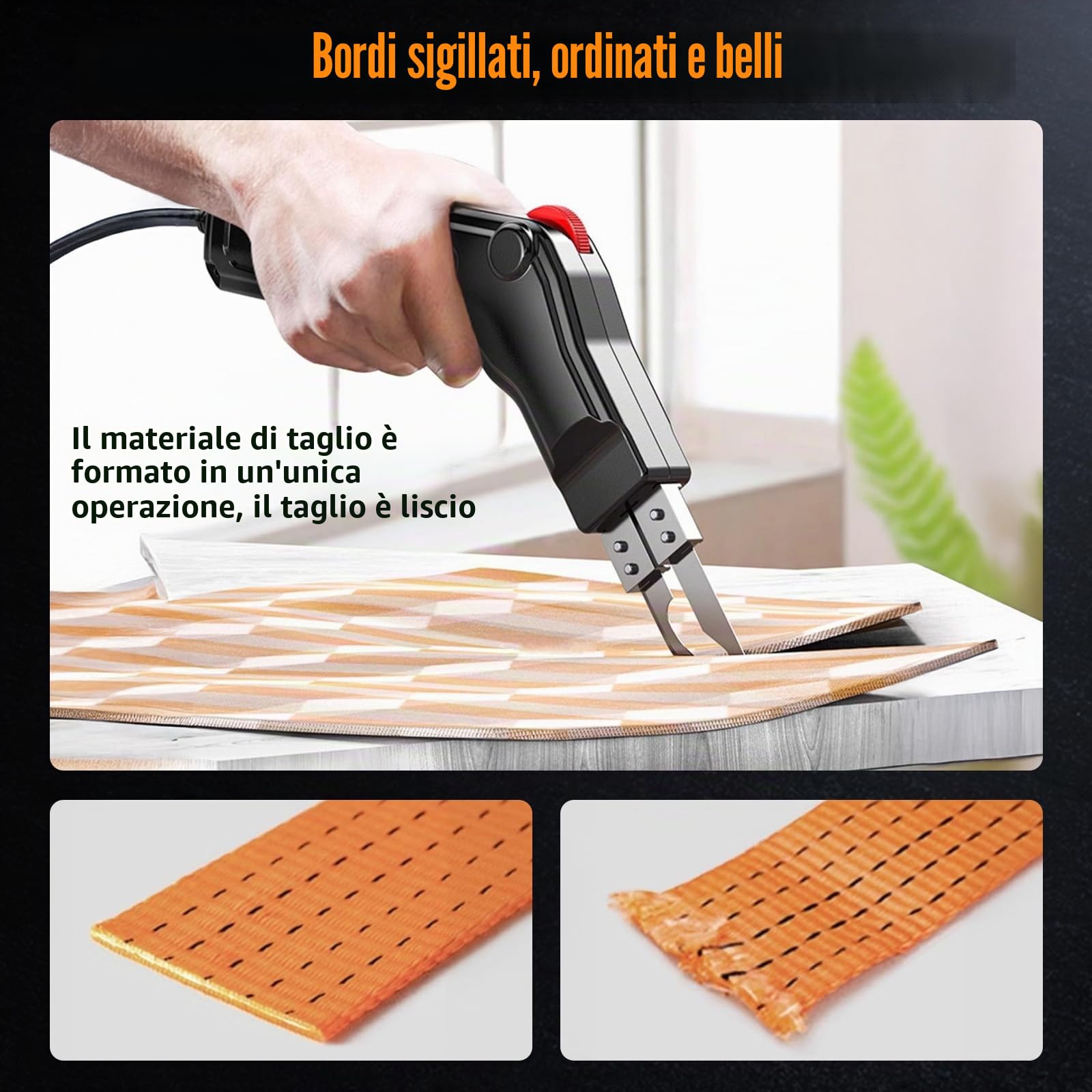 Taglierina elettrica in polistirene da 300 W con 3 lame in nichromo, taglierina elettrica con 0-600 ℃, taglierina per tessuti professionale EPS, EPP, piastre KT, EVA, PU, gomma e tessuto