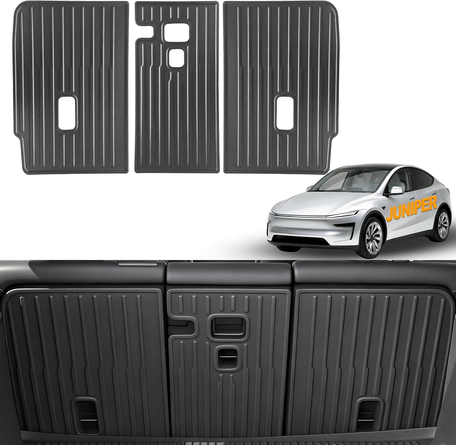 TPE All Weather Rear Seat Back Cover Fits for Model Y Juniper 2025-2026,Waterproof & Wear-Resistant Rear Seat Backrest Protector Interior Accessory 5-Seater