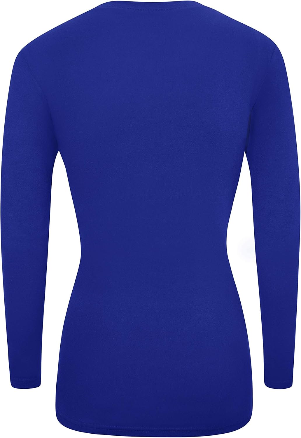 Natural Uniforms Women's V-Neck Long Sleeve Under Scrub Stretch T-Shirt - Multi Pack of 5