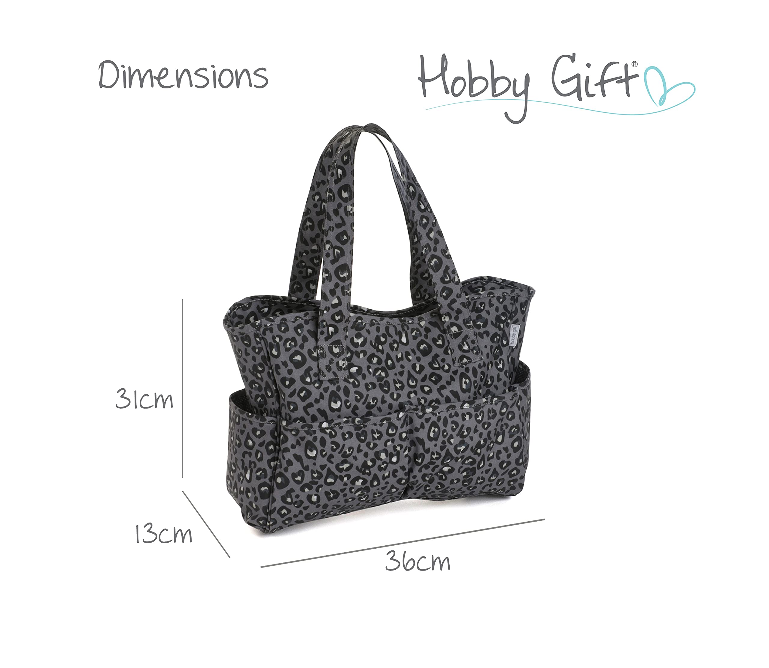 Hobby Gift Exclusive Craft Storage Bag, Leopard, 13 x 36 x 31cm