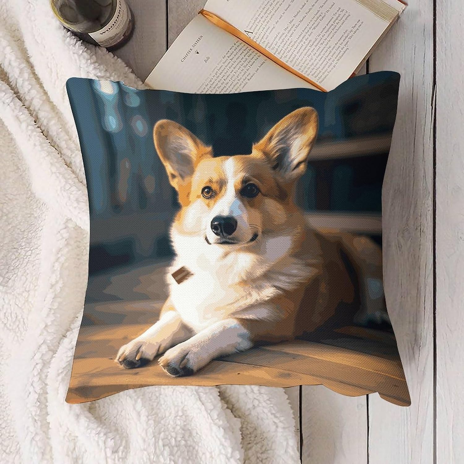 Decorative Throw Pillow Cover Soft Cushion Case Cushion Cover 18" image 4