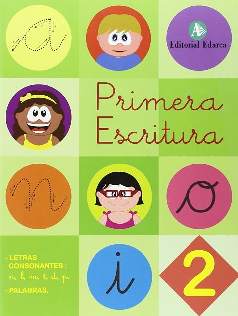 Portada de Primera Escritura 2: Nlmtdp y Palabras. Primera Escritura Letra Cursiv