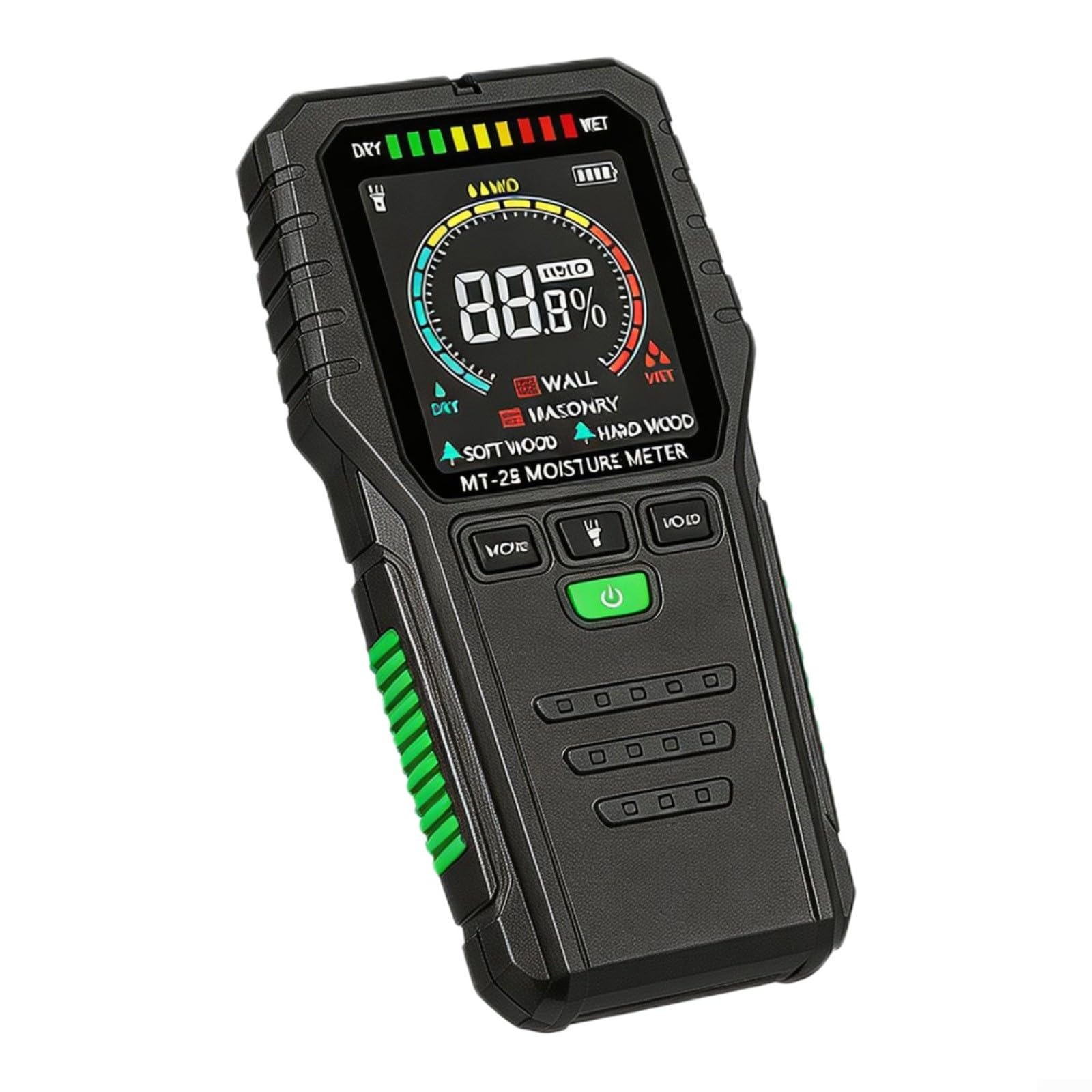 Medidor de humedad de madera, probador inductivo de la humedad con el LCD