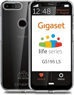 Gigaset GS195LS Smartphone für Senioren Made in Germany mit 3GB RAM ohne Vertrag – mit individuellem Startbildschirm, Notruffunktion, extra großer Ziffern- und Textanzeige, Titanium Grey