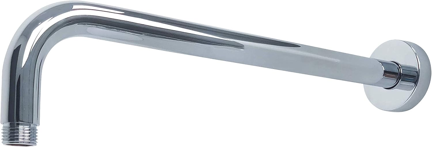 Laguna Brass 4025CP Bathroom Rainfall Single Setting Shower Head, Arm, and Flange Chrome Finish