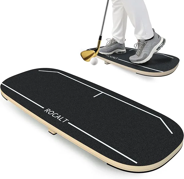 Rocalt Golf Pressure Plate, Golf Weight Shift Balance Board for Indoor Practice, Golf Training Aid &Golf Speed Trainer for Chipping and Hitting, Improving Strength & keep Tempo