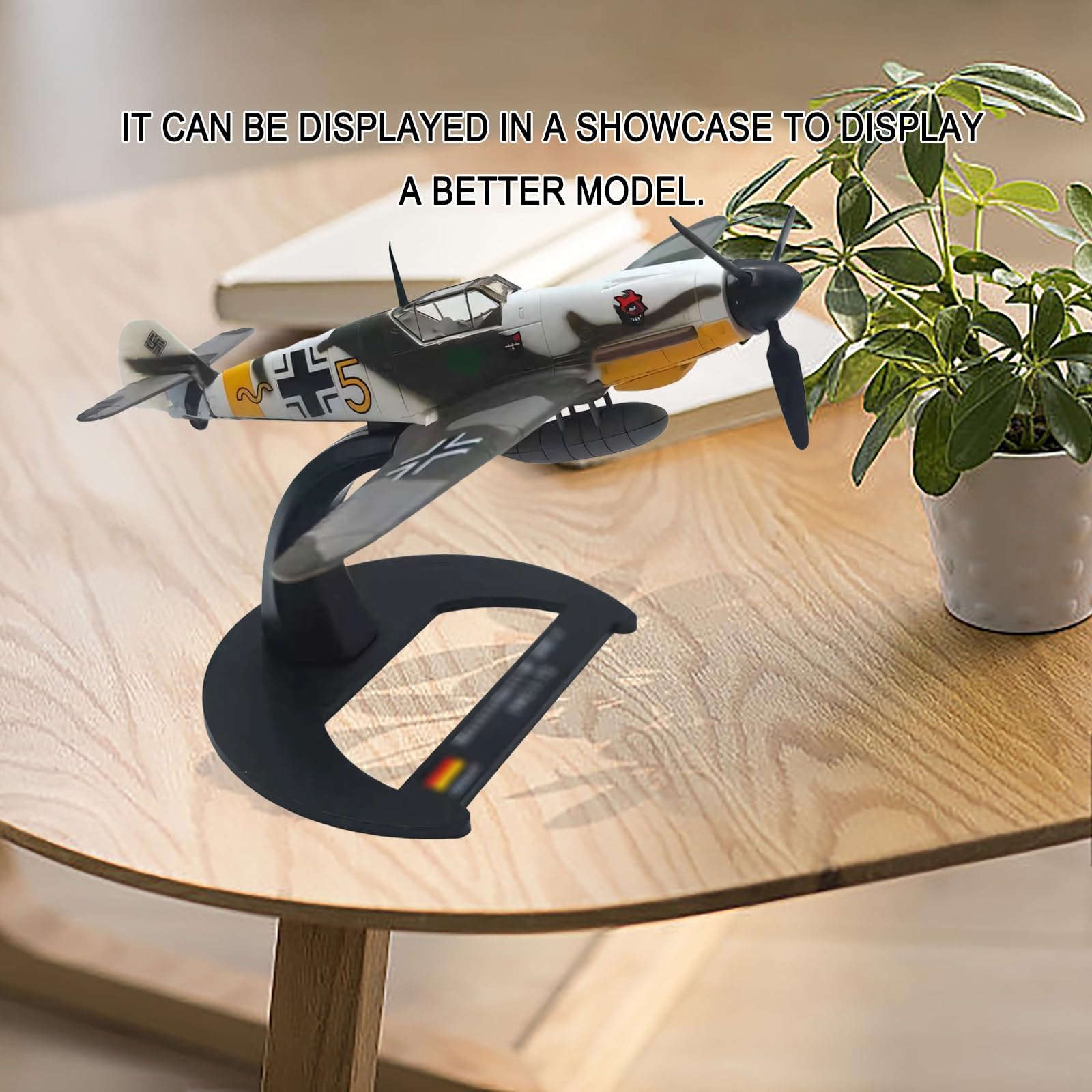 Scala 1/72 BF109-4 Modello jet caccia militare Modello alta simulazione in lega pressofusa for aereo con esposizione statica, vetrina, arredamento for ufficio, regalo perfetto