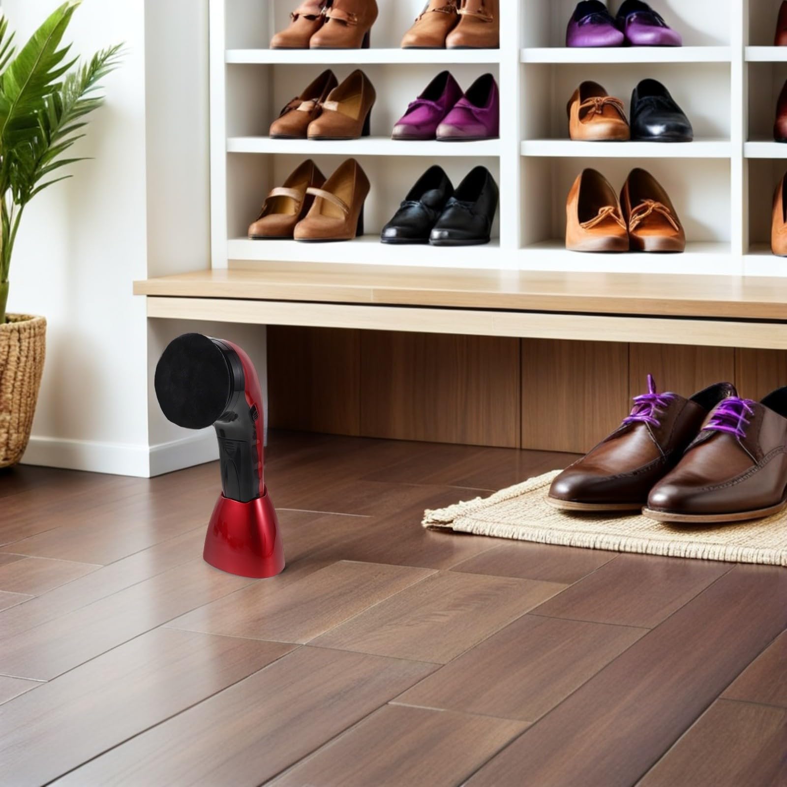 Kit Elettrico la Pulizia Scarpe con Spazzola Lucidante e Testine Sostitutive, Doppia Alimentazione e Pulizia Profonda per Calzature e Sneaker Uso Quotidiano