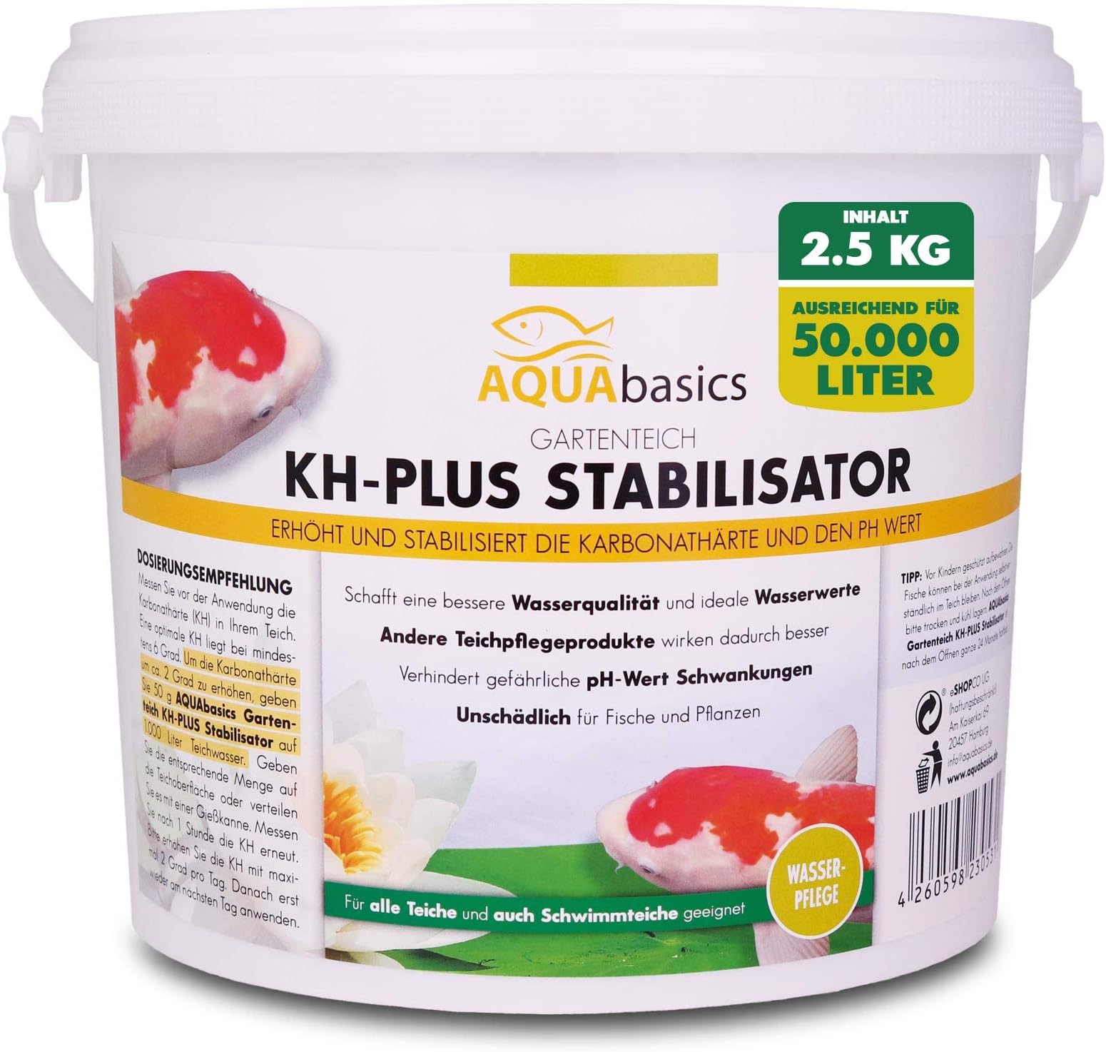 Tetra Pond WaterStabiliser stabilisert wichtige Wasserwerte