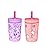 Zak Designs Gabby\'s Dollhouse Kelso Toddler Cups For Travel or At Home, 15oz 2-Pack Durable Plastic Sippy Cups With Leak-Proof Design is Perfect For Kids Cakey Cat, Mercat