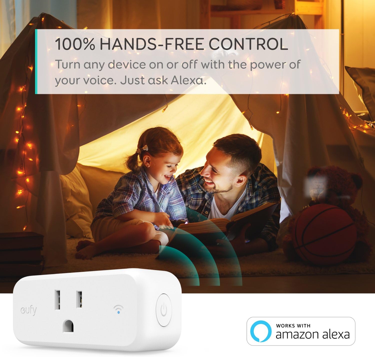 eufy by Anker, Smart Plug Mini, Works with Amazon Alexa and The Google Assistant, Wi-Fi Enabled, White, No Hub Required, Set Schedules, Countdown Timer, Control Remotely, Away Mode (2 Pack)