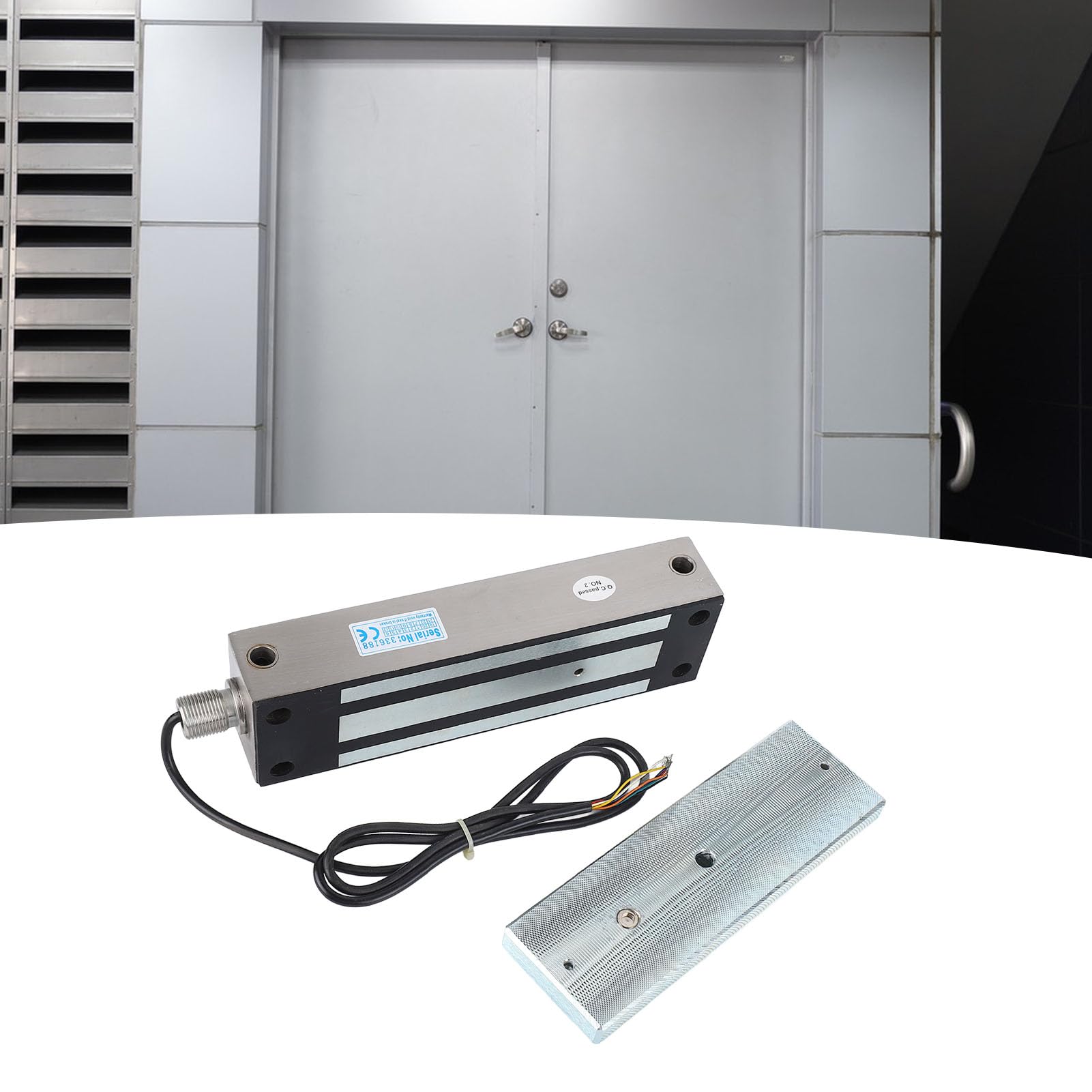 Elektrisches Magnetisches Elektromagnetisches Schloss aus Edelstahl, 6 Drähte, 500 Kg Haltekraft, Magnetisches Türschloss für Zugangskontrollsystem