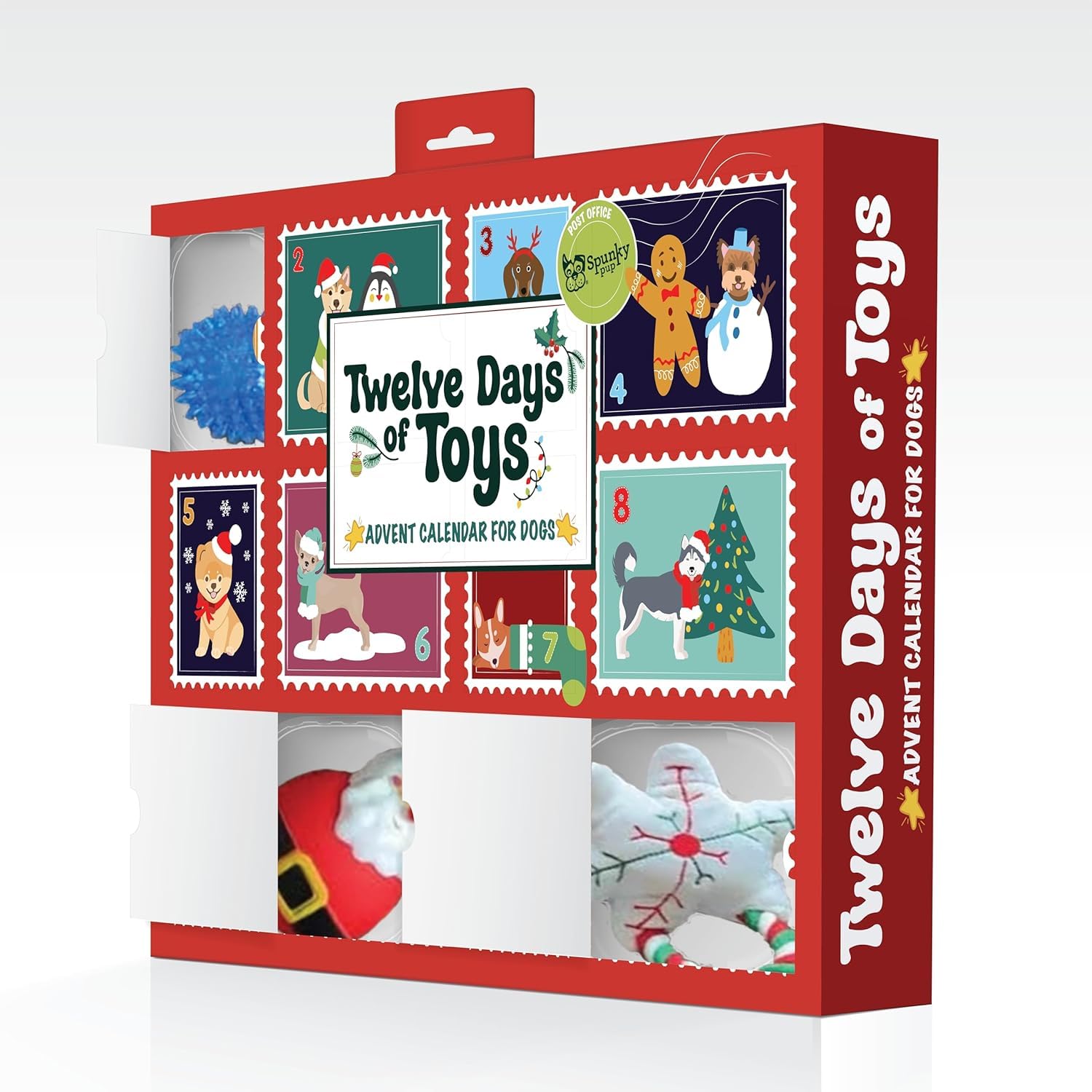 Amazon.com: Spunky Pup 12 Days of Toys Advent Calendar 2024 - Non