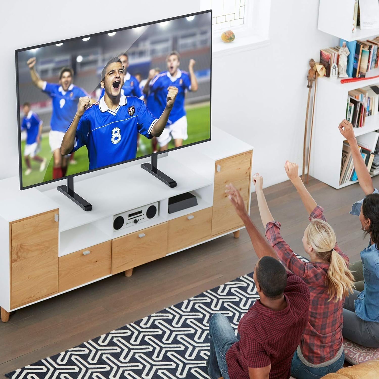 75U6K TV Base TV Stand Legs Compatible with Hisense LED Smart TV 75U6K 70R6E4 70A65H 75U66KUA