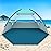 COMMOUDS Beach Tent Sun Shade for 3/4-5/6-7/8-10 Person, UPF 50+ Beach Sun Shelter Canopy Tent, Lightweight, Easy Set Up and Carry
