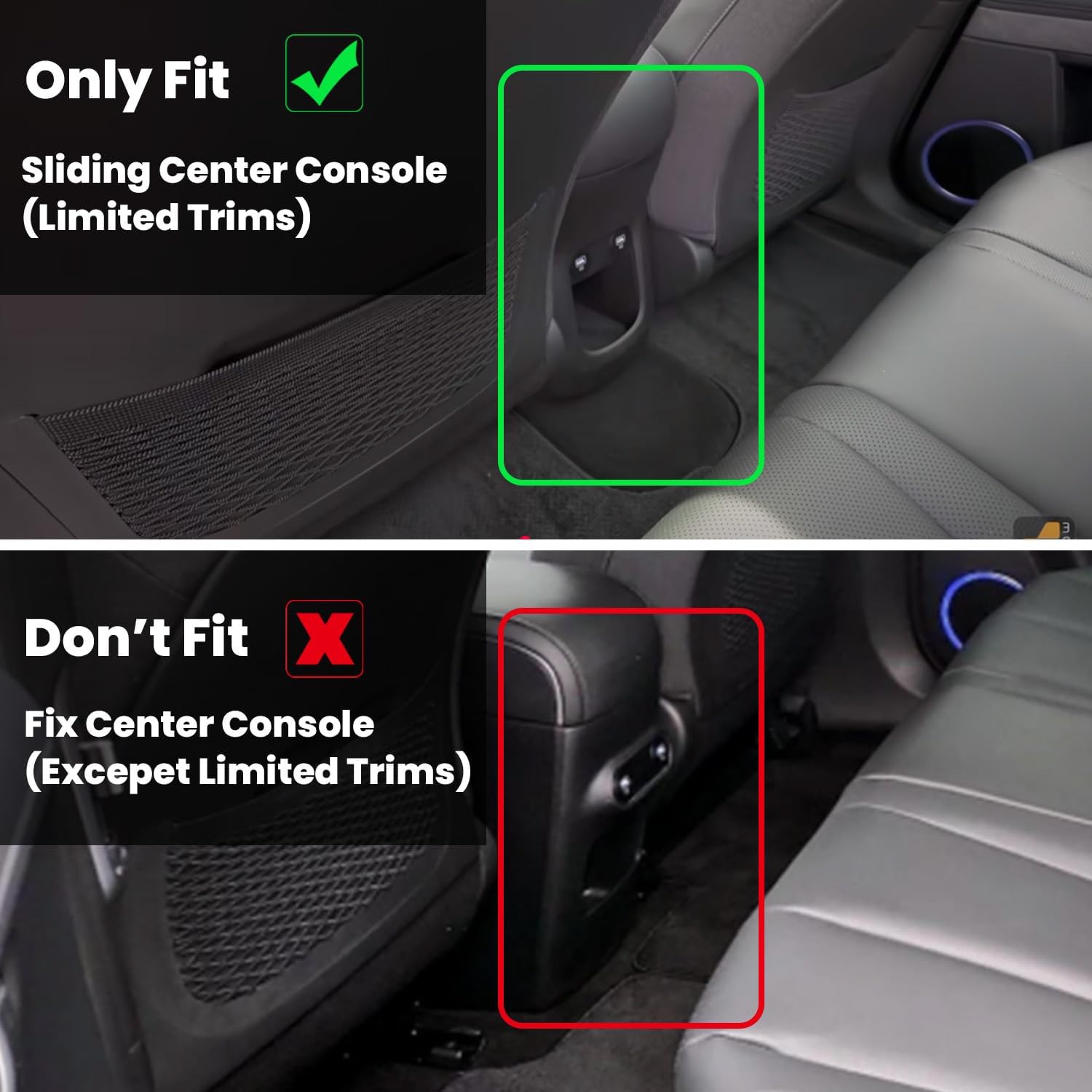 lasfit floor mats & cargo mats fits for hyundai ioniq 5 2025 2024 2023 2022 movable console (limited models), all weather tpe custom fit floor liners for 1st and 2nd rows car mats & trunk mats, black 2)for hyundai ioniq 5 | 2022-2025 | movable