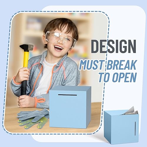 Miniatura 5 de Alcancía para adultos debe romperse para abrir, alcancía irrompible de acero inoxidable para adultos, caja de ahorro de metal para ahorrar dinero